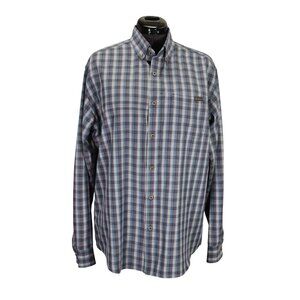 Eddie Bauer Travex‎ Plaid Shirt Men’s Size Large Button Down Lightweight Classic